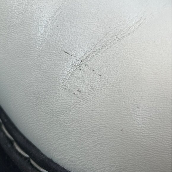 Marc Fisher Ivory White Leather/Textile Womens Chelsea Boots Size 7M - Picture 8 of 13